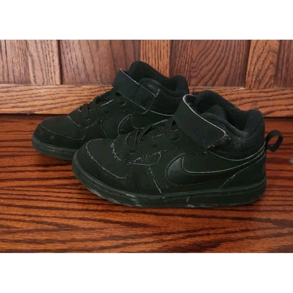 Toddler Nike Borough Mid 2 Black With Strap Size‎ 10c